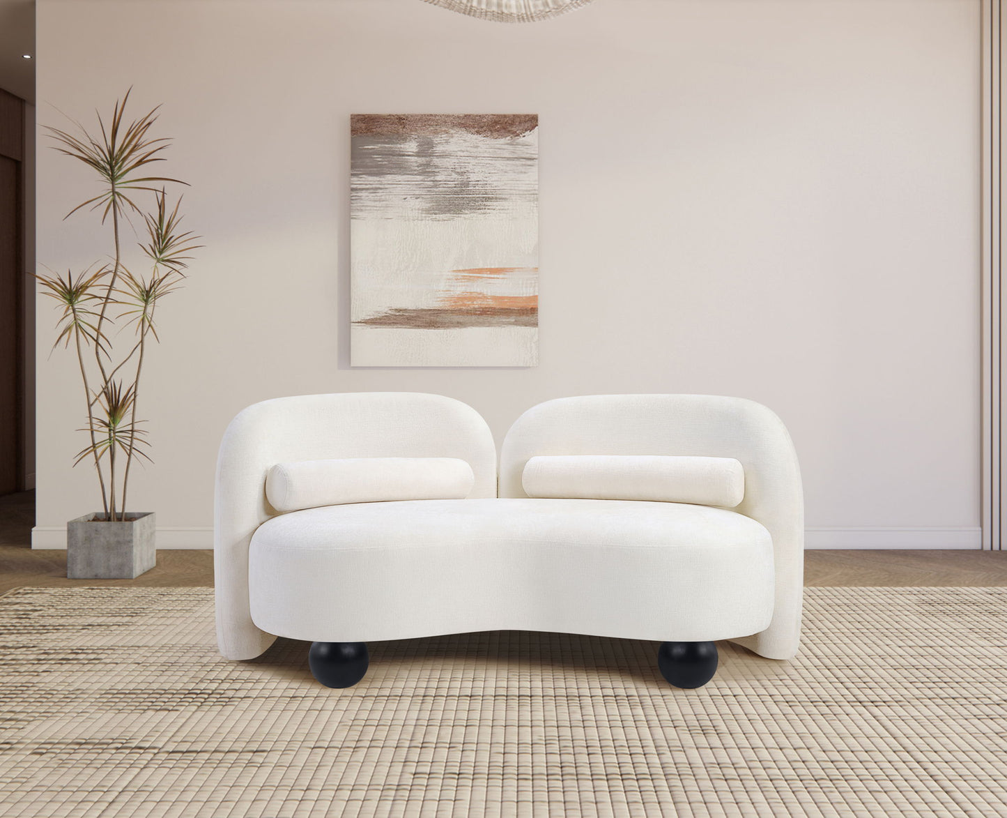Daphne - Chenille Loveseat