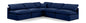 Indulge - Velvet 5 Piece Modular Corner Armless Sectional