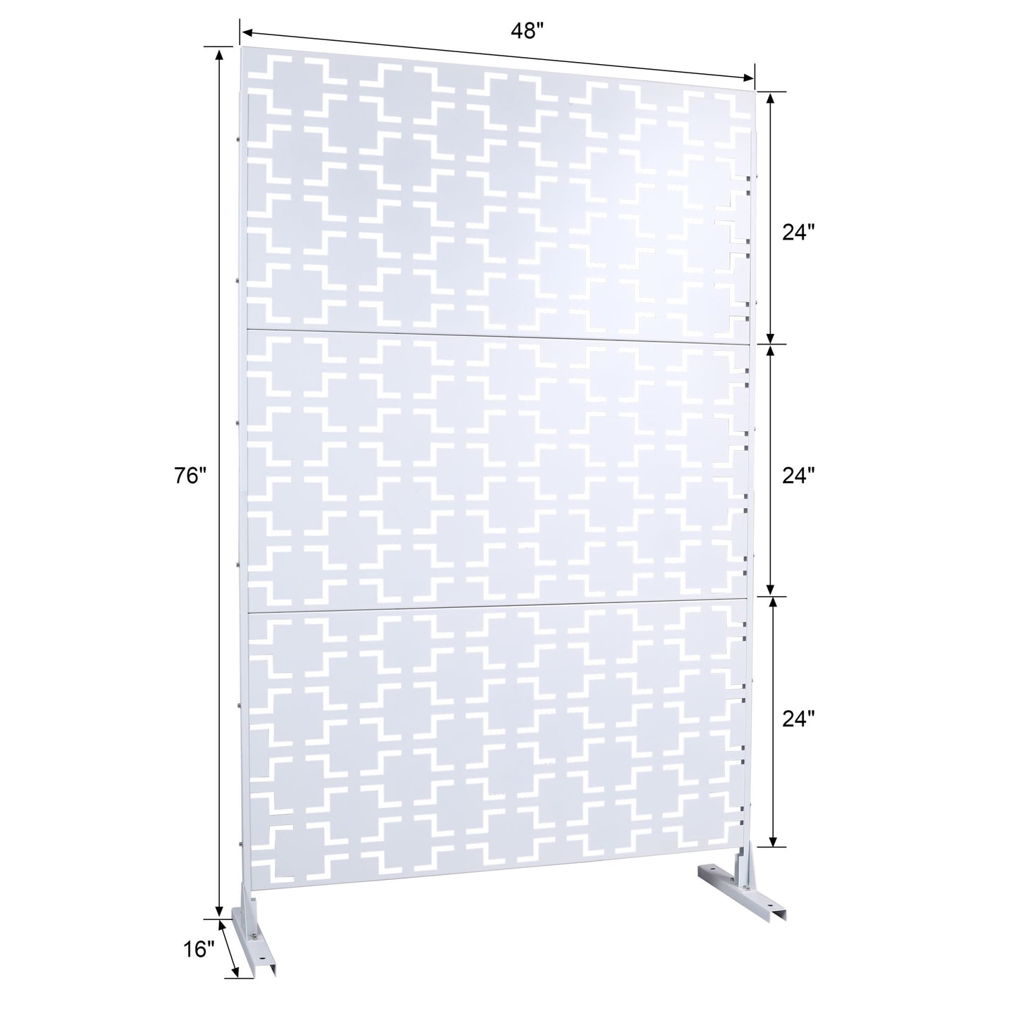 Outdoor & Indoor Metal Privacy Freestanding Decorative Screen