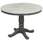 Dining Table - Gray - Faux Marble