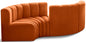 Arc - Velvet 4 Piece Curved Modular Sofa