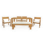 Outdoor Dining Set Rectangular Table With Umbrella Hole