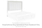 Chalanna - King/California King Upholstered Panel Headboard - White