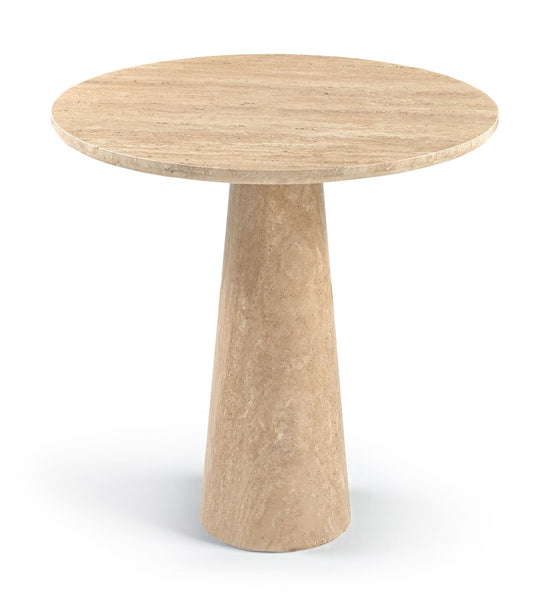 Fontelina - 30" Genuine Bistro Dining Table - Travertine