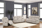 Galya - 3 Piece Living Room Set Sofa Loveseat Chair - Light Gray