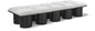 Pavilion - 10 Piece Modular Bench With Black Base