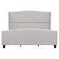 Platform Bed Frame With Tall Headboard And High Footboard