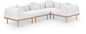 Laguna - 4 Piece 106.5" Upholstered Outdoor Patio Modular Sectional