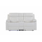 Blanche - Console Reclining Loveseat With LED Lights And Speakers