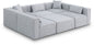 Cube - Linen 6 Piece Modular Sectional