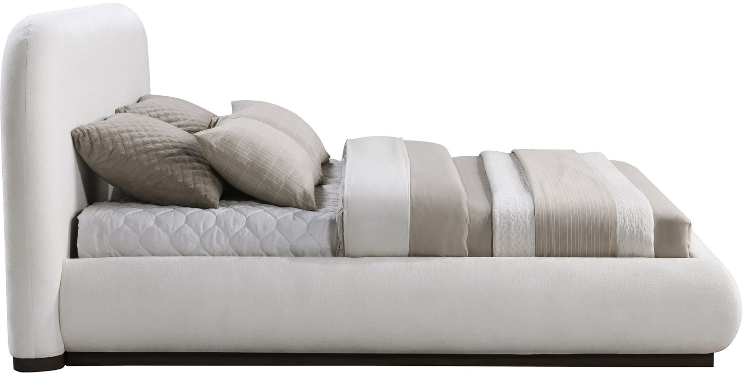 Vaughn - Chenille Bed With Black Base