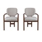 Upholstered Arm Dining Chairs (Set of 2)