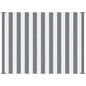 Outsunny - Reversible Outdoor Rug, 9' x 12' Waterproof Plastic Straw Floor Mat, Portable Rv Camping Carpet With Carry Bag, Large Floor Mat For Backyard, Deck, Picnic, Beach - Gray & White Striped