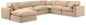 Comfy - 7 Piece Velvet Modular Sectional With Chaise
