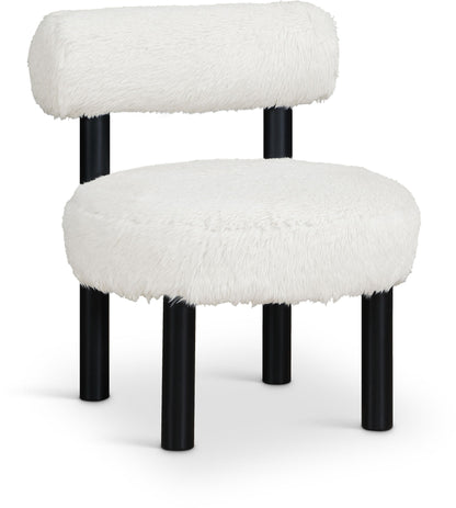 Ambre - Vegan Shearling Fabric Upholstered Accent Chair