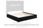 Tayleena - Queen Upholstered Footboard / Rails / Roll Slats - Black