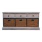 Basket Storage Cabinet - Gray Ash