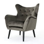 Alyssa - Mid Century Upholstered Arm Chair With Wingback Design