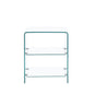 Tempered Clear Bent Glass Side Table Sofa Table, Multi Purpose Use, Premium Tempered Glass - Transparent