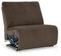 Top Tier - Armless Recliner - Chocolate