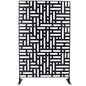 Decorative Freestanding Metal Privacy Screen For Indoor & Outdoor Use