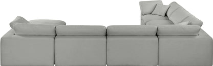 Comfy - 7 Piece Linen Modular Sectional With Chaise