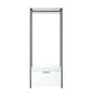 Fiona - Contemporary Wood And Metal Walk In Closet With Drawers