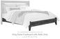 Baystorm - King Panel Footboard w/Rails - Gray