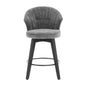Wing Back Swivel Bar Stools (Set of 2)
