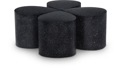 Petal - Coffee Table - Black Terazzo
