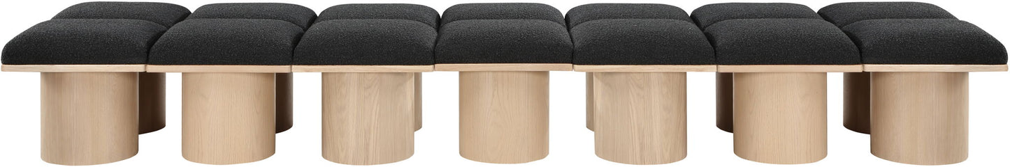 Pavilion - 14 Piece Modular Bench With Natural Base