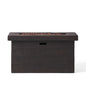 Custer - Rectangular Fire Pit 50, 000 Btu Magnesium Oxide - Brown