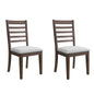 Upholstered Armless Chairs With High Ladder Back
