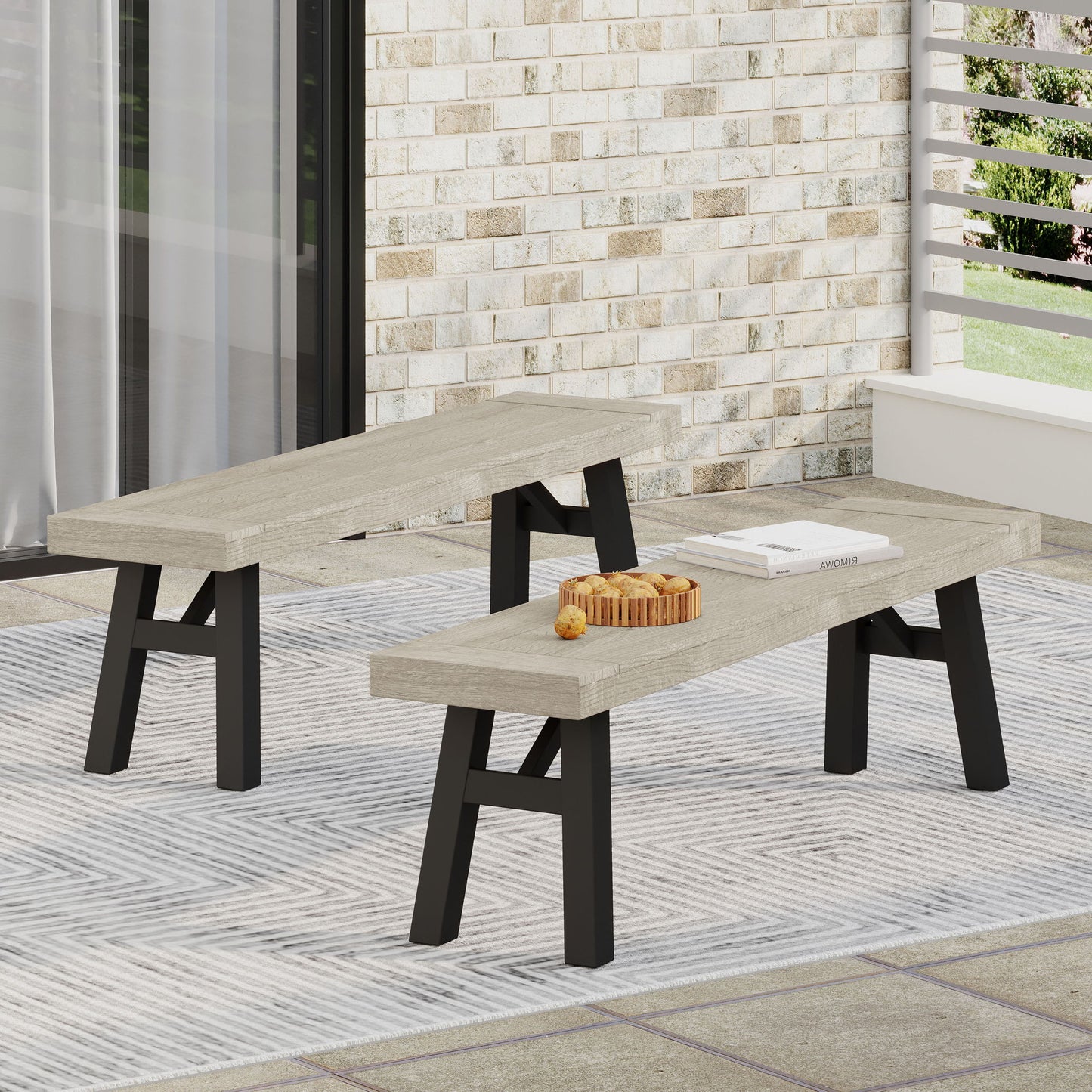 Bettina - Bench - Gray