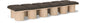 Pavilion - 12 Piece Modular Bench With Natural Base
