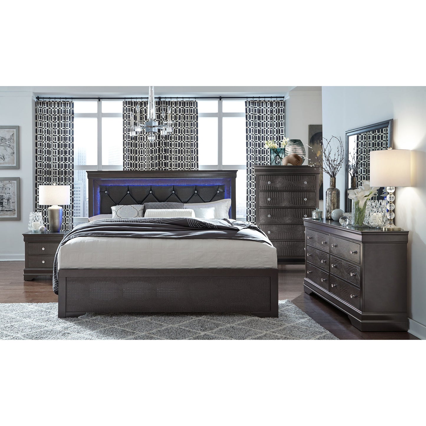 Shaker - Crocodile Metallic Dresser