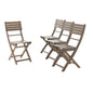 Positano - 4 Piece Foldable Chair - Gray