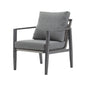 Modern Lounge Chair With Rope Accents And Cushions