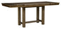 Moriville - Rectangular Dining Room Counter Extension Table - Grayish Brown
