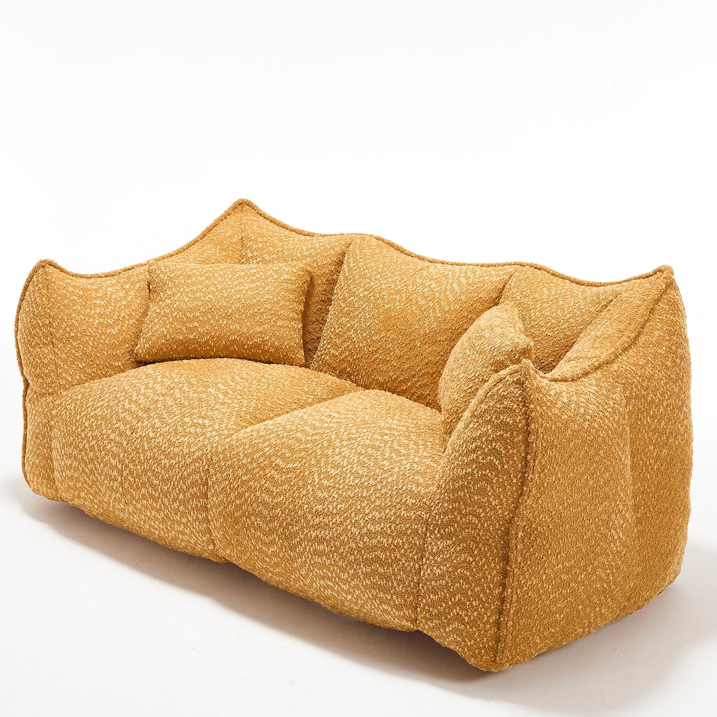 Comfortable Dual Beanbag Chair With High Resilience Foam Core For 2 People