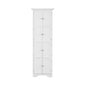Tall Storage Cabinet With Doors And 4 Shelves For Living Room, Kitchen, Office, Bedroom, Bathroom, Modern