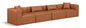 Cube - Modular 4 Piece Sofa - Cognac