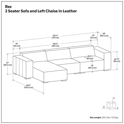 Rex - Handcrafted Sectional Sofa