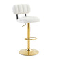 Adjustable Height Bar Stools & Footrest For Kitchen Island (Set of 2)