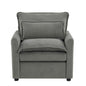 Modern Single Seat Accent Chair With Side Storage Pockets