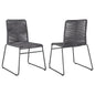 Jerome - Stackable Side Chair (Set of 2) - Charcoal