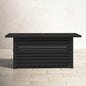 Propane / Gas Outdoor Fire Pit Table With Lid Durable Construction - Black