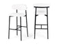 Lupita - Vegan Leather Upholstered Bar Stool With Matte Black Frame (Set of 2)