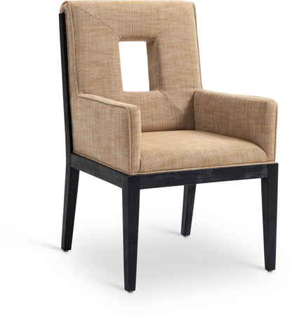 Gwendolyn - Dining Arm Chair With Black Frame