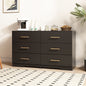 Large 6 Drawers Chest Of Drawer Dressers Table With Handle